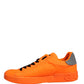 Orange Logo Tape Low Top Portofino Men Sneakers Shoes
