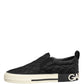 Black Quilted Slip On Low Top Sneakers Shoes