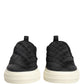 Black Quilted Slip On Low Top Sneakers Shoes