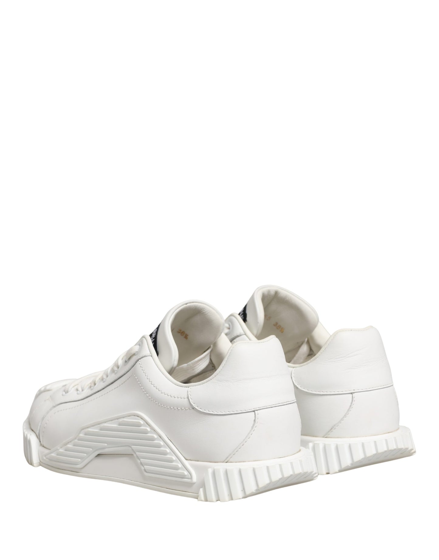 White NS1 Lace Up Low Top Sneakers Shoes