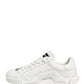 White NS1 Lace Up Low Top Sneakers Shoes