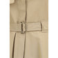 Beige Cotton Casual Dress