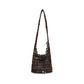 Brown Wood Shoulder Bag