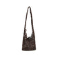 Brown Wood Shoulder Bag