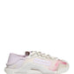 White NS1 Lace Up Low Top Sneakers Shoes