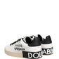 White Low Top Portofino Leather Sneakers Shoes