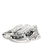 White Daymaster Graffiti Low Top Sneakers Shoes