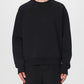 Black Cotton Sweatshirt