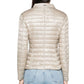 Beige Polyamide Full-Length Jacket