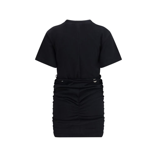 Black Cotton Casual Dress