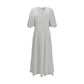 White Cotton Casual Dress