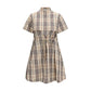 Beige Cotton Casual Dress