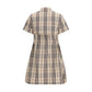 Beige Cotton Casual Dress