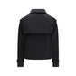 Black Cotton Trench Coat