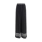 Black Silk Casual Pants