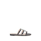 Blue Napa Leather / Calf Bos Taurus Flat Sandals