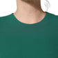 Green Viscose Long Sleeves A-line Mini Dress