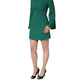 Green Viscose Long Sleeves A-line Mini Dress