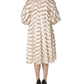 Ivory Fringe Layered Shift Midi Dress