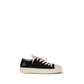 Black Fabric Low Top Sneakers
