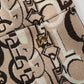 Brown DG Logo Chain Short-Sleeve Sheath Dress