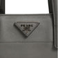 Gray Saffiano Leather Tote