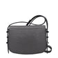Gray Leather Shoulder Bag