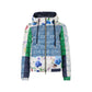 Blue Polyester Coat