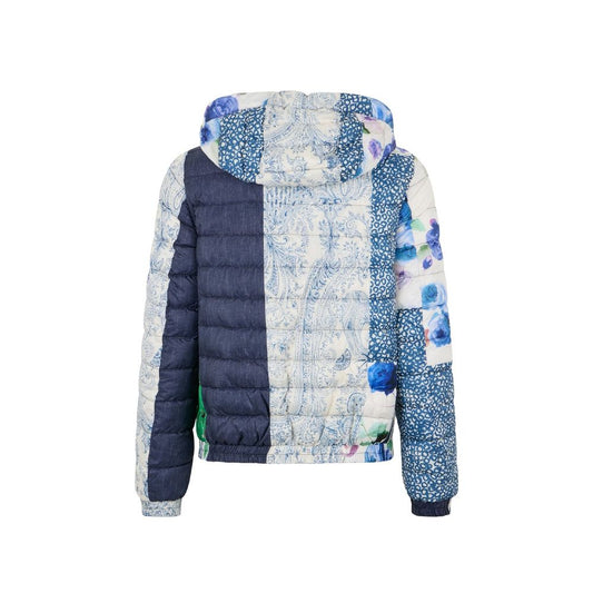 Blue Polyester Coat