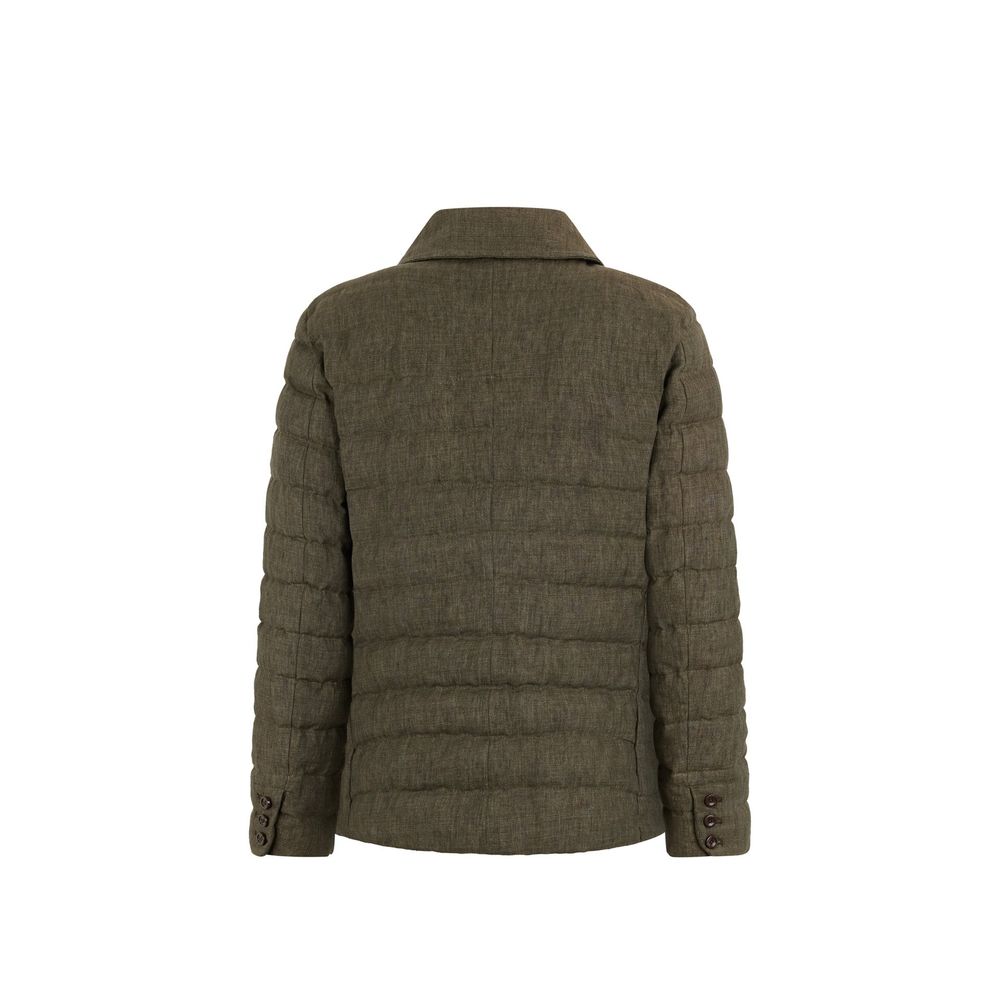 Bicolor Linen Coat