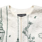 White Jacquard Garden Print Coat Jacket