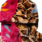 Multicolor Graffiti Print Full Zip Hooded Jacket