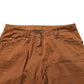 Brown Cotton Mid Waist Skinny Chino Pants
