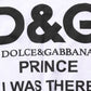 White D&G PRINCE I WAS THERE Crew Neck T-shirt