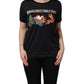 Black #IAMACHRISTMASTREE Print Cotton T-shirt