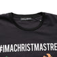 Black #IAMACHRISTMASTREE Print Cotton T-shirt