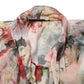 Multicolor Floral Tie-Neck Silk Chiffon Blouse Top