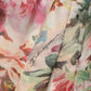 Multicolor Floral Tie-Neck Silk Chiffon Blouse Top