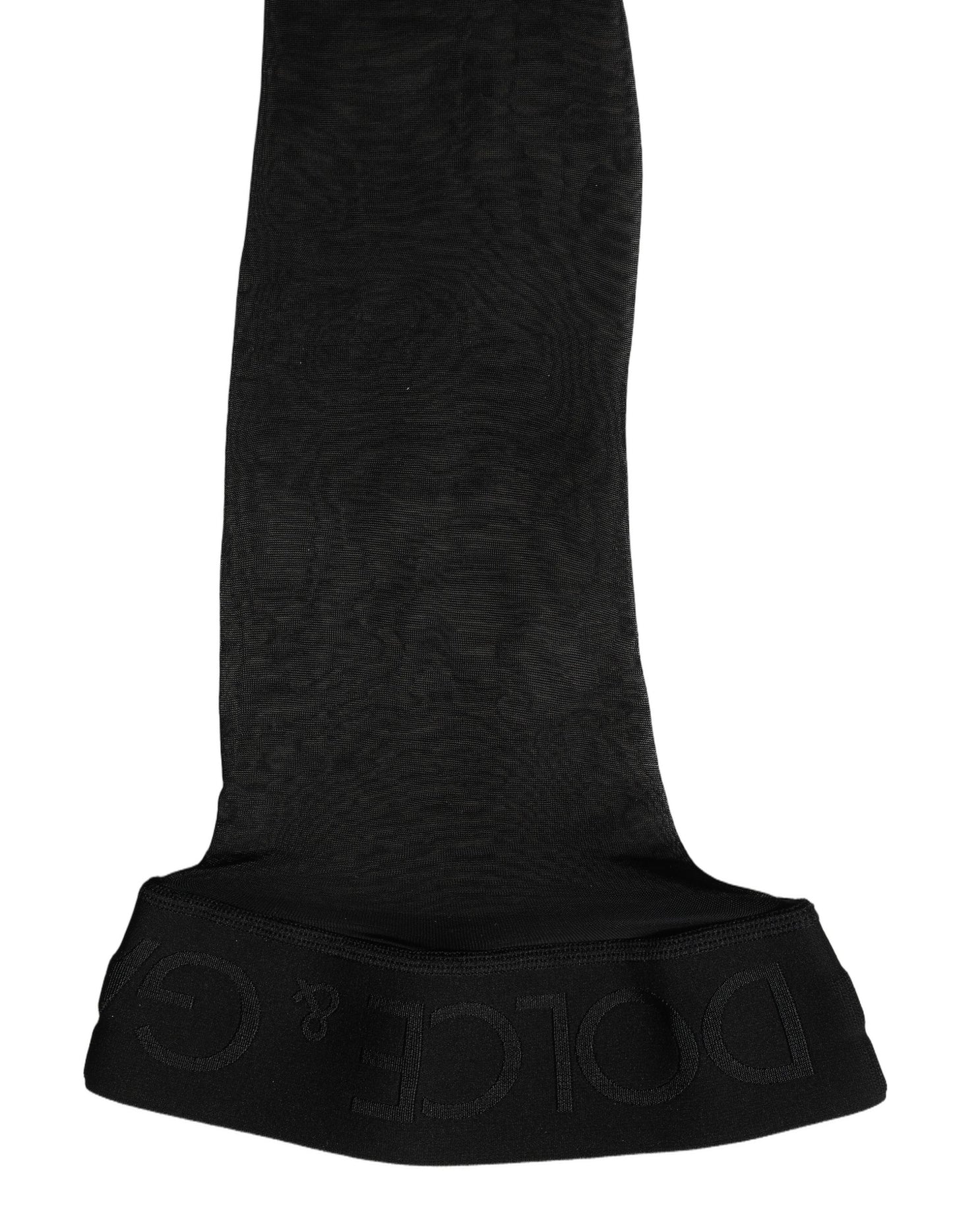 Black Sheer Nylon Thigh High Stockings Socks