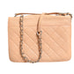 Goatskin Quilted Small CC Box Flap Bag