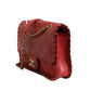 Mini Flap Bag Lambskin Braided Calfskin Gold Tone Metal