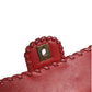 Mini Flap Bag Lambskin Braided Calfskin Gold Tone Metal