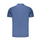 Blue Cotton Men's Polo Shirt