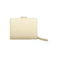 Beige Polyurethane Womens Wallet
