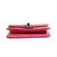 Pink Quilted Lambskin Leather Classic Square Mini Flap Bag