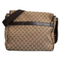 GG Canvas Flap Messenger Bag