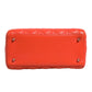 Orange Cannage Lambskin Leather Lady Dior Bag