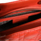 Orange Cannage Lambskin Leather Lady Dior Bag