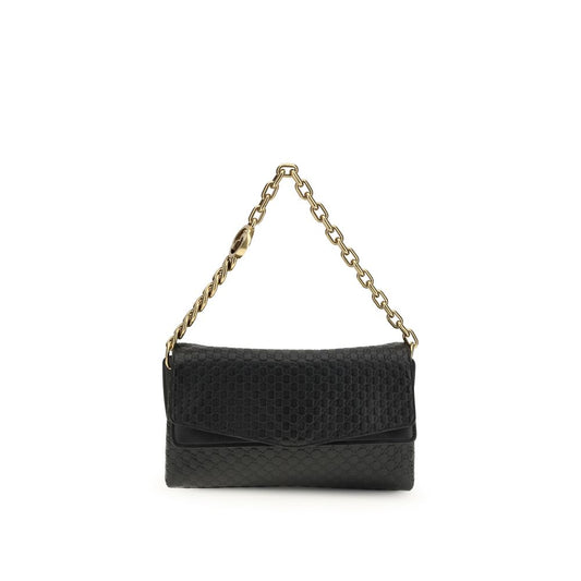 Black Calf Leather Bos Taurus Shoulder Bag