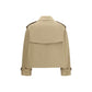 Beige Cotton Trench Coat